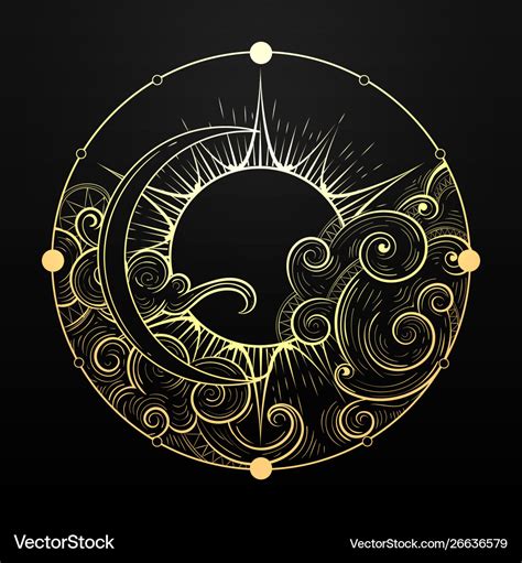 sun and moon vector|sun and moon illustration.